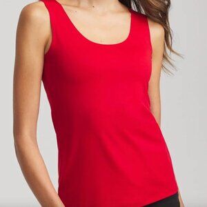 NWT Chico’s Travelers Collection Lovebug XL Red Sleeveless Tank Top Size 3 Layer